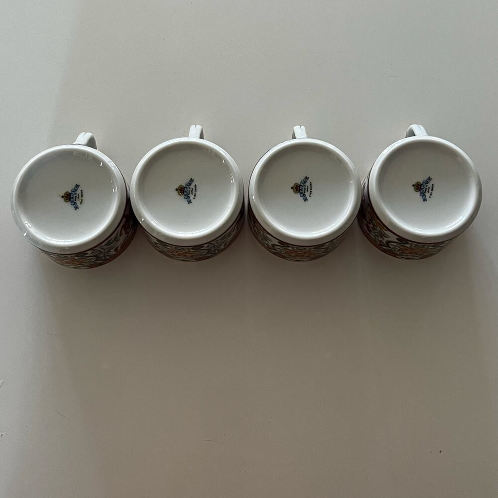 Vintage SAJI Japan Fine China Imari Royal Pheasant 9pc Set - 5 Plates & 4 Cups - Picture 14 of 16